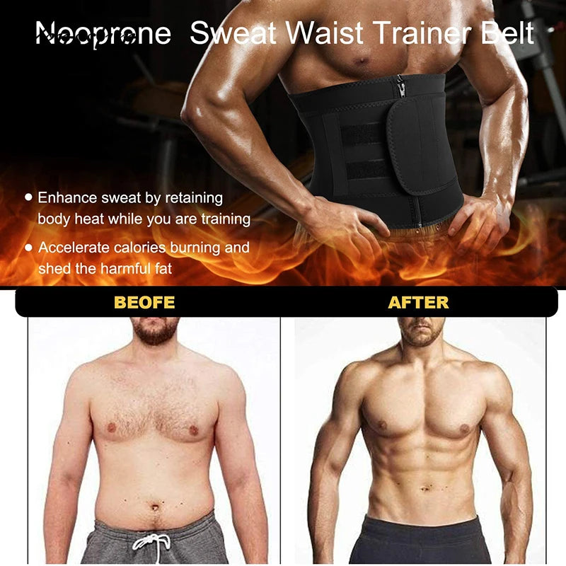 Belly Control Slimming Neoprene Belt Men Waist Trainer
