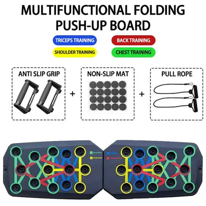 Portable Multifunctional Push-Up Board Set with Handles